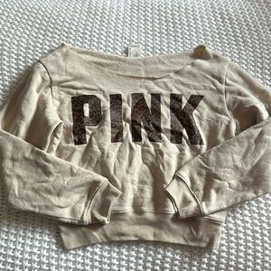 Medium PINK Tan Sweater
